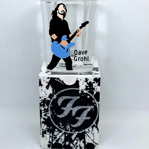 FOO FIGHTERS Shot Glass Set of 2, w/ Gift Boxes - Picture 2 of 3